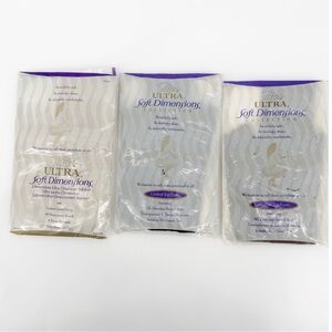 3 Pair Silkies Ultra Soft Dimensions Control Top Pantyhose Taupe Off White Black